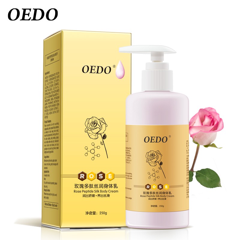 Kem Dưỡng thể Hoa hồng OEDO /Giữ ẩm cho da /Cải thiện làn da khô và thô ráp /Chống nứt nẻ /Làm trắng