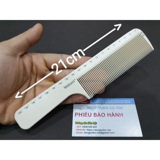 Lược Cắt Tóc Makaro B18, Lược Kê Tông Đơ Cắt Tóc Bản To 129.