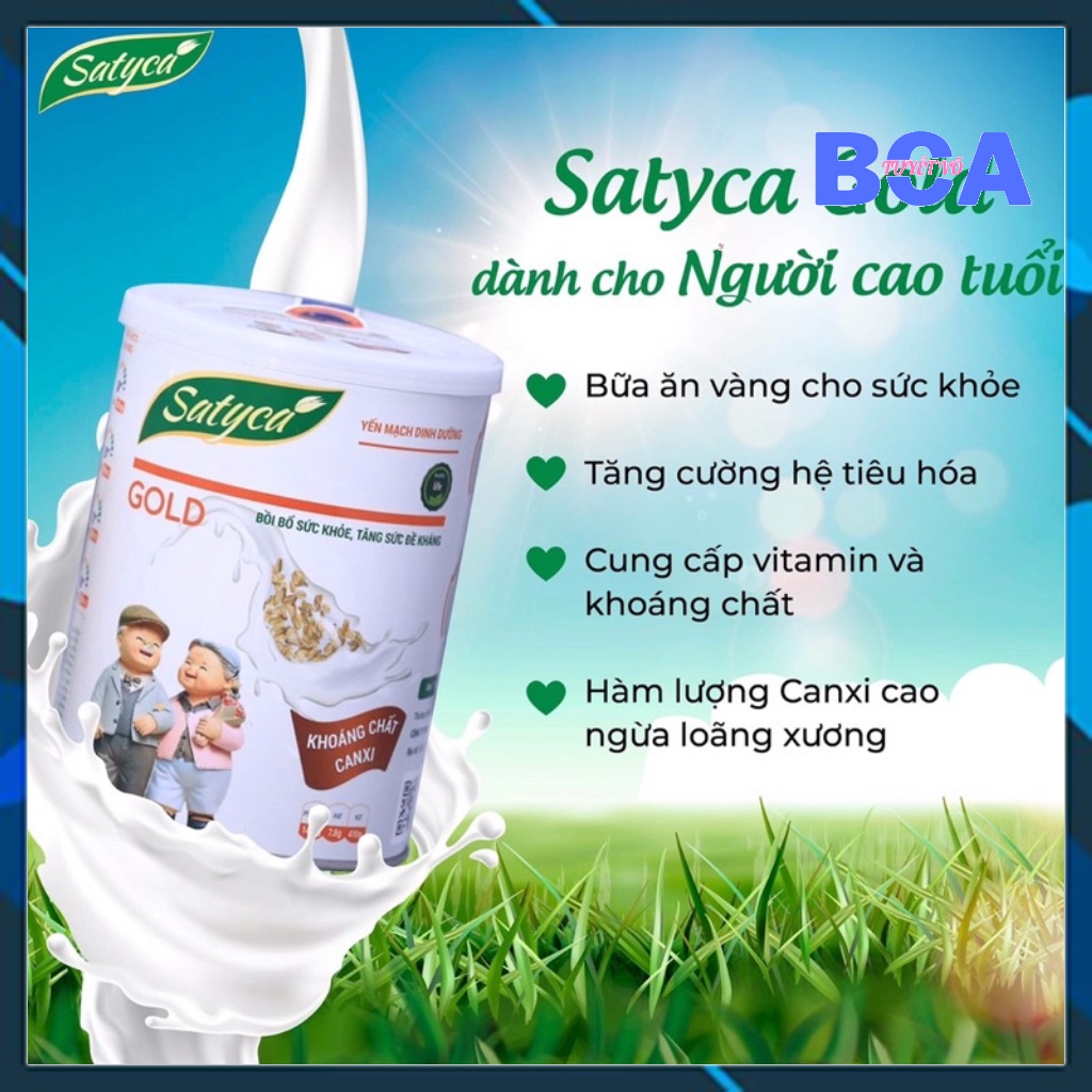 Sữa yến mạch dinh dưỡng Satyca Gold dành cho người già-Cực phù hợp với bộ máy tiêu hoá yếu kém của người già. , Tuyết Võ