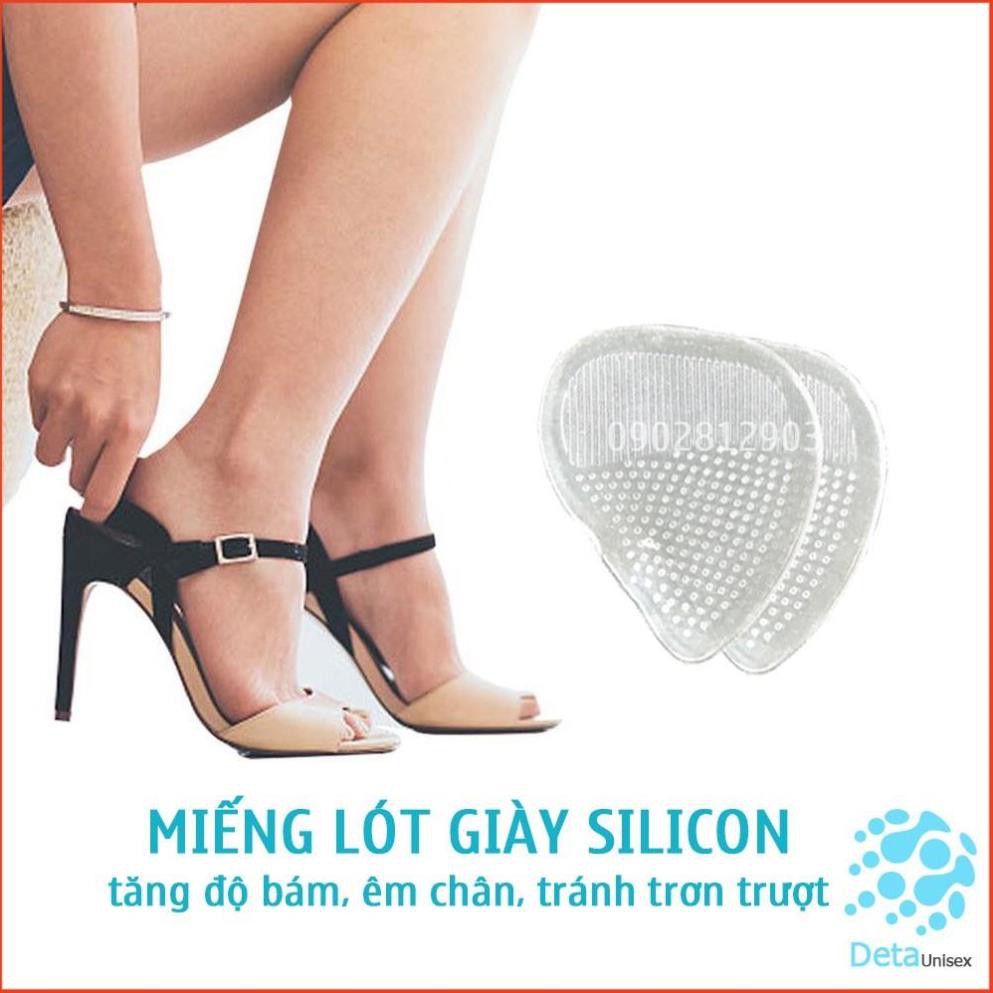Bộ combo 6 Miếng lót giày silicon nữ êm chân giúp khắc phục rộng size giày cao gót