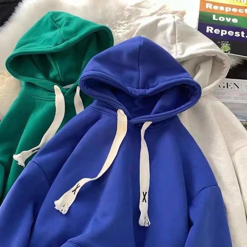 Áo Hoodie nam Màu Sắc Đơn Giản Phong Cách Hàn Quốc áo hoodie form rộng Nữ simple áo hoodie giá rẻ