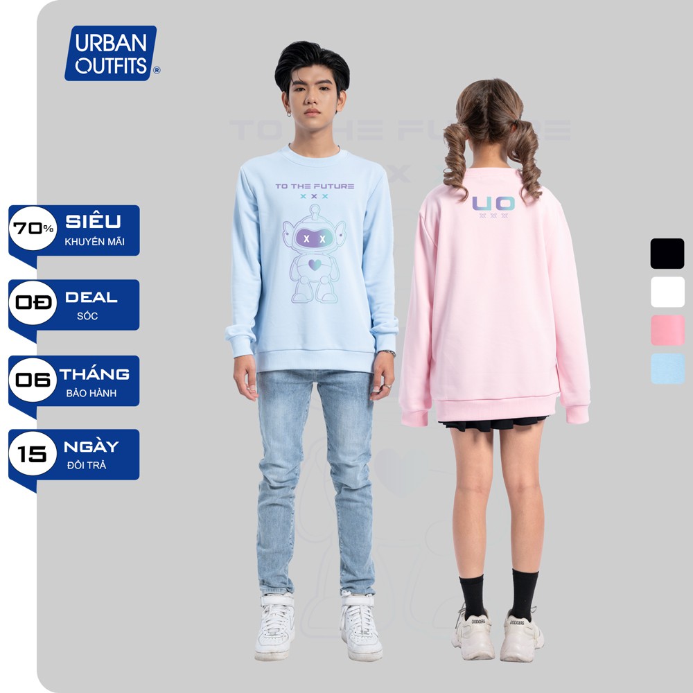 Áo Sweater Form Rộng Nam Nữ URBAN OUTFITS In To The Future SWO25 Thun Cotton Nỉ 4 Chiều Local Brand