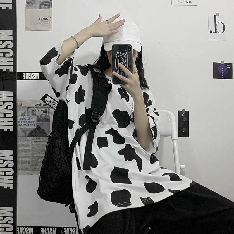 [TREND] Áo thun cotton bò sữa siêu hot Pom rộng 70kg TV1421