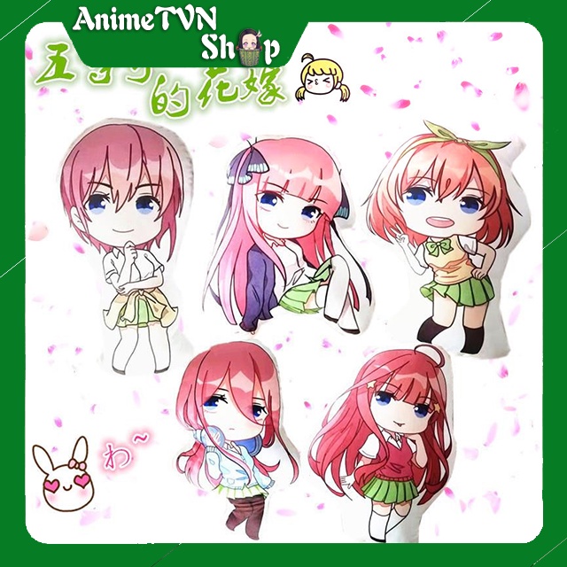 Nhồi bông in 2 mặt Anime Manga 5-toubun no Hanayome - 40 Cm - Siêu dễ thương ôm cực đã