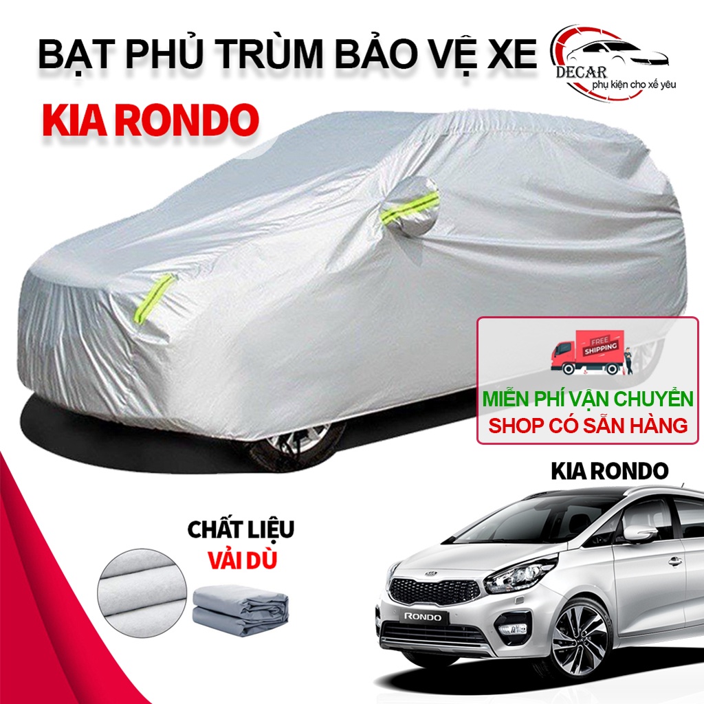 [KIA RONDO] Bạt phủ xe ô tô 3 lớp thông minh, vải dù oxford cao cấp, áo trùm bảo vệ xe kia rondo che nắng,nóng,mưa