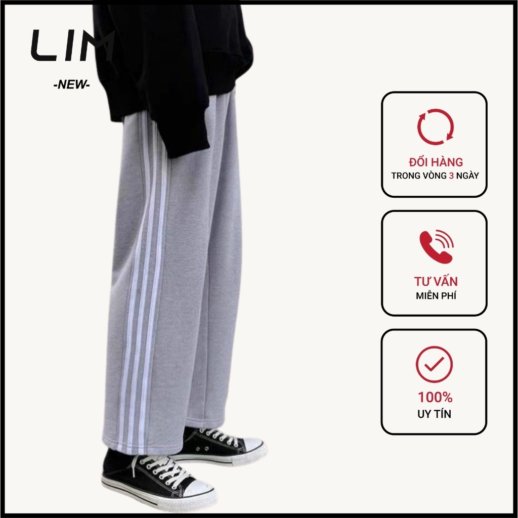 Quần Thể Thao Nam Nữ Lim Dr Unisex 3 Sọc