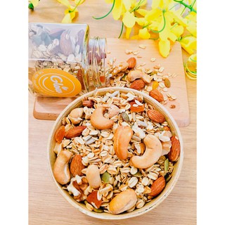 GLOW Granola: thơm ngon, không đường (sản phẩm  đạt tiêu chuẩn chất lượng Vệ Sinh An Toàn Thực Phẩm)