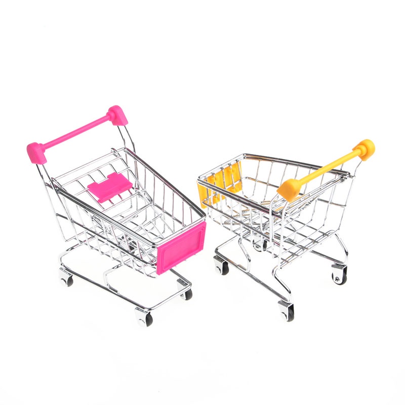 Đồ chơi xe đẩy siêu thị thu nhỏ làm đồ chơi cho vẹt