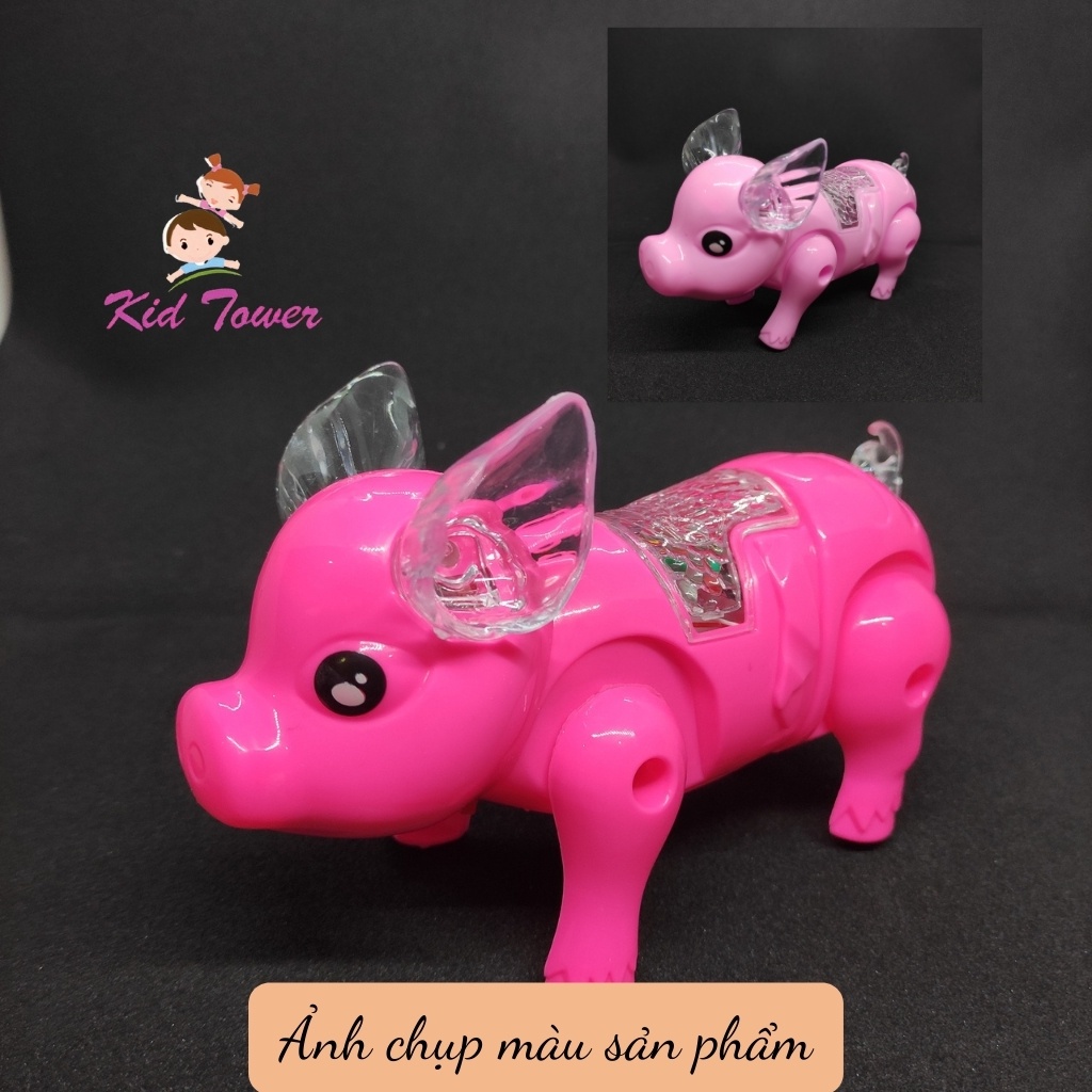 Đồ chơi trung thu heo con biết chạy phát nhạc phát sáng cho bé