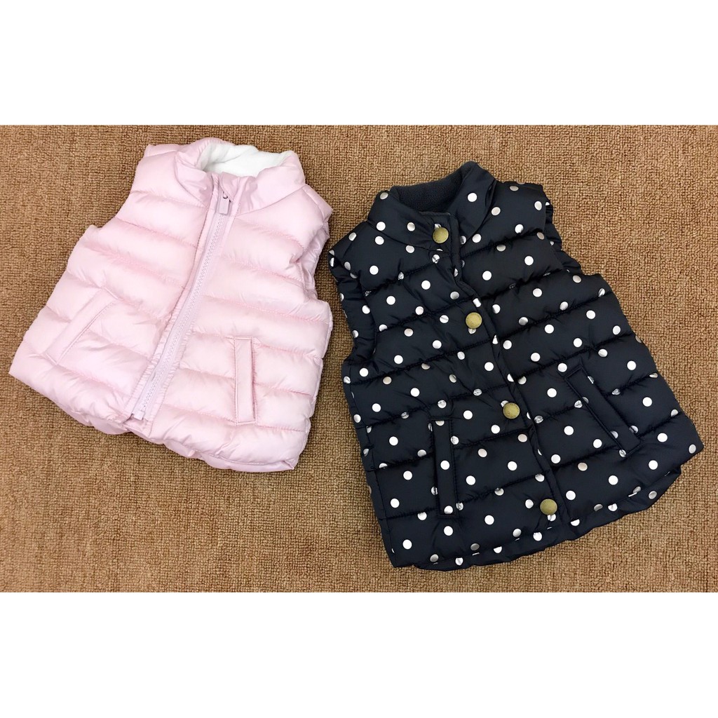 Áo phao gile bé gái BABY GAP MADE IN VNXK DƯ XỊN