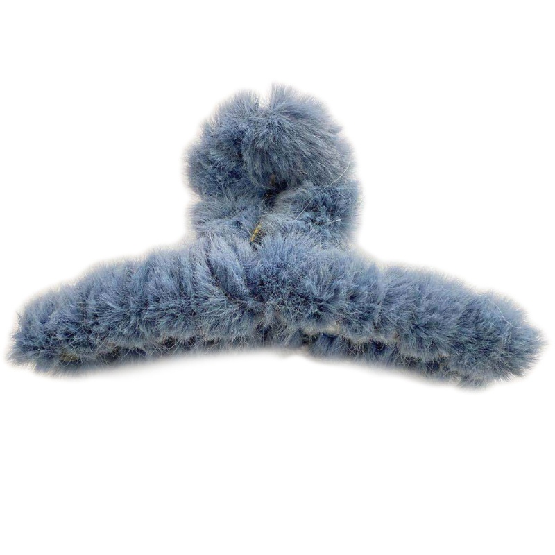 Kẹp Tóc Đuôi Ngựa Bằng Lông Nhung Chống Trượt Chắc Chắn