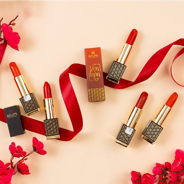 Son Môi Siêu Mướt Mềm Mịn Môi Belips Sexy Lipstick Phiên Bản Giới Hạn Vỏ Đỏ &quot;Vẹn Tròn&quot; (3,7G)