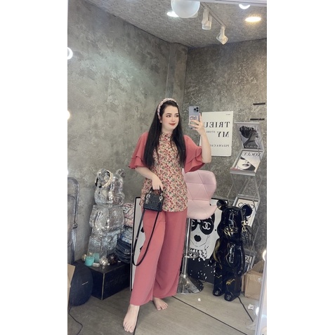 Set Lam bigsize hoa nhí