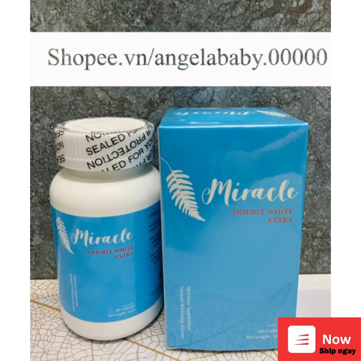 Thực phẩm bảo vệ sức khỏe viên uống Miracle từ Mỹ hộp 60 viên - viên uống trắng da Miracle | Thế Giới Skin Care