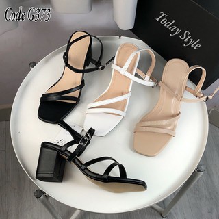 Sandal nữ gót vuông 5p Today Style da mềm G373