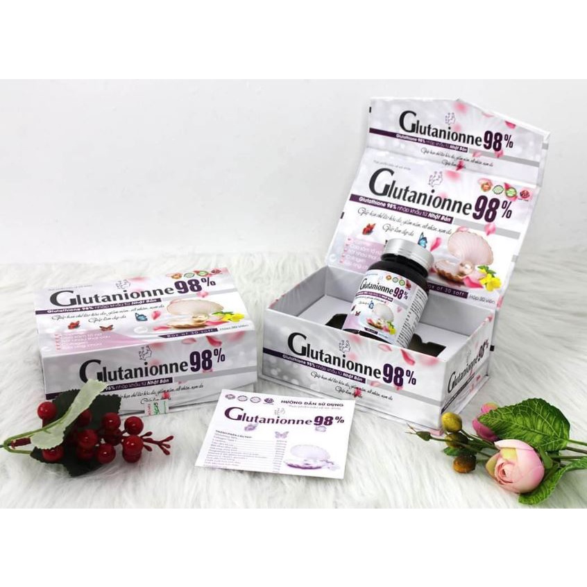 Viên.Uống.Trắng.Da Glutanionne 98 bổ sung colagen và Glutanionne giúp đẹp da- giảm nám- chống lão hoá- Giảm Oxy da