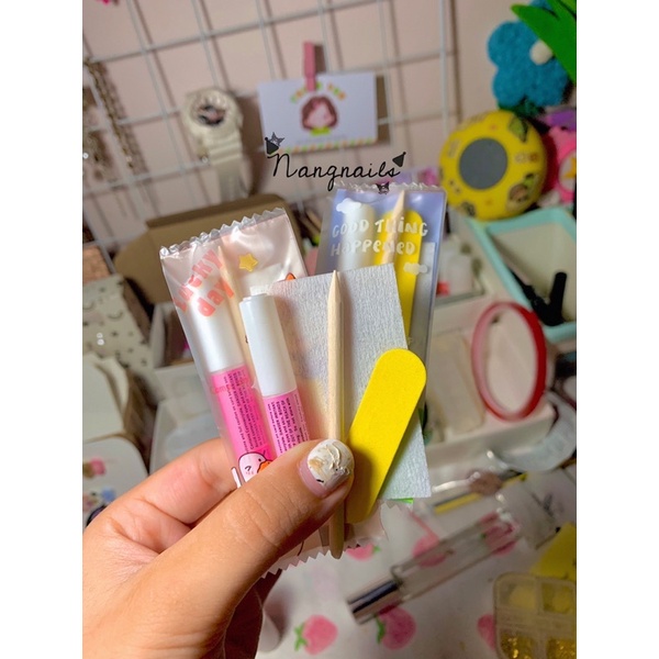 Combo Keo dũa mini dán móng nails box - Kit Nails Box Thiết Kế