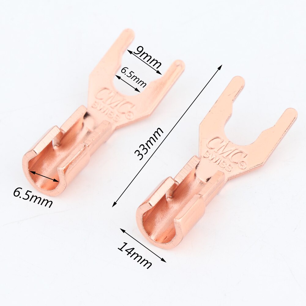 Bộ 8 Đầu Cắm Bắp Chuối Bằng Đồng Mạ Vàng SY1517