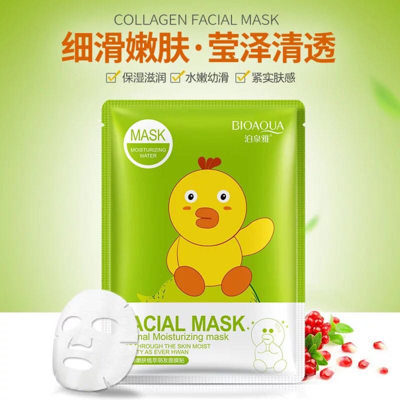Lẻ 01 miếng mặt nạ dưỡng da Facial Mask ( Gấu Vịt Thỏ ) Bioaqua