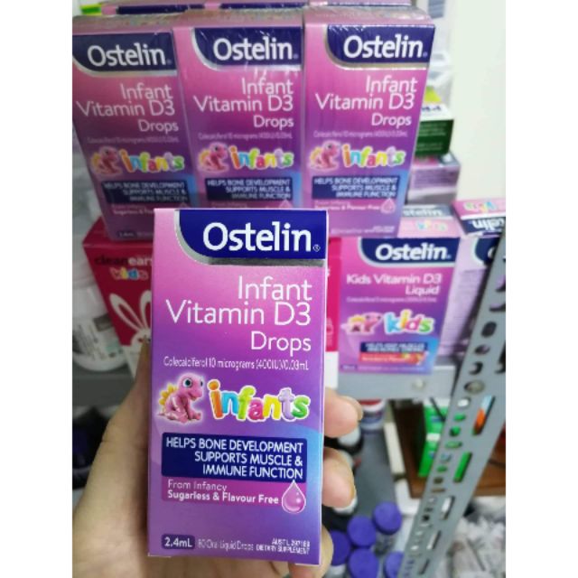 Vitamin D3 Ostelin cho bé từ 0m