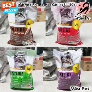 CAT LITTER Cát vệ sinh cho mèo - Cát vệ sinh khử mùi diệt khuẩn cho mèo CATLIKE 8L
