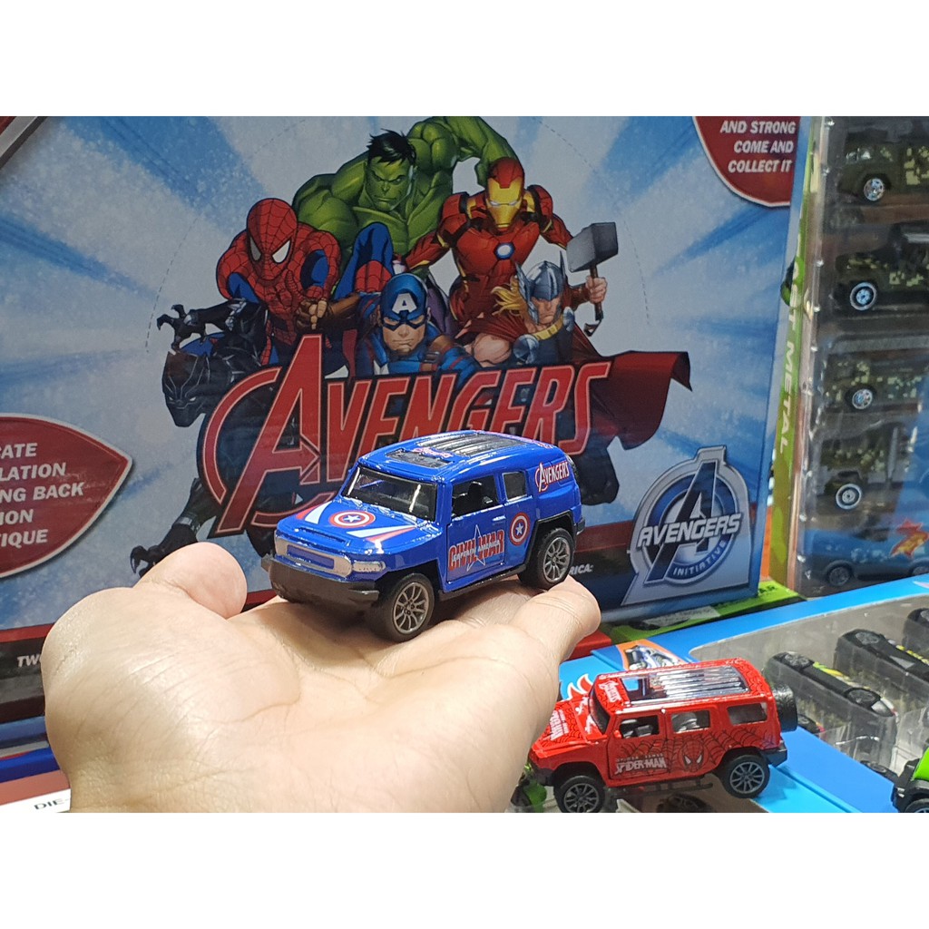 Xe Mô Hình Đồng Giá 25k- Mã: 779-5 . Mẫu Xe Avengers Captian American Civil War Mở Cửa , Chạy Trớn Size Mini