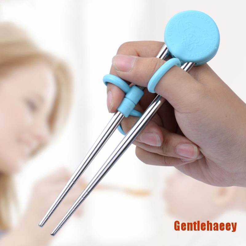 Đũa Tập Ăn Bằng Thép Không Gỉ Có Thể Tái Sử Dụng Cho Bé