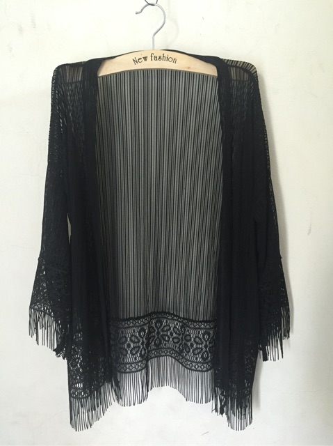Áo Kimono đi biển tua rua