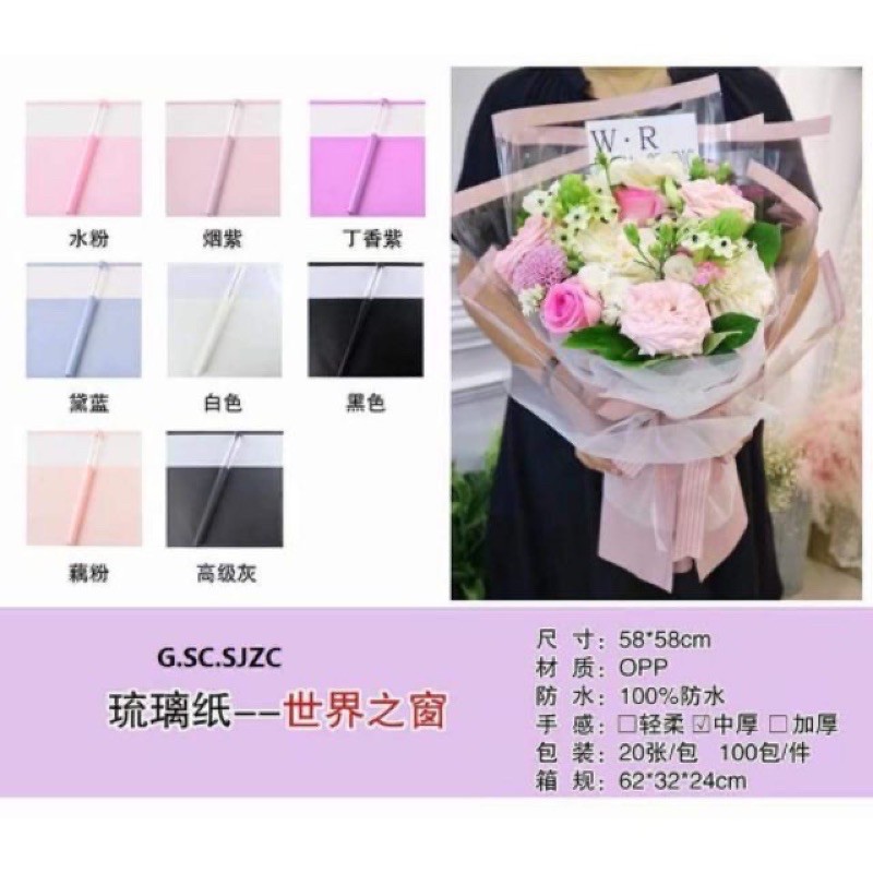 giấy bóng mờ nữa kính