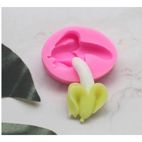 Khuôn Silicone Trái Cây Trái Chuối Lọt Còn Võ