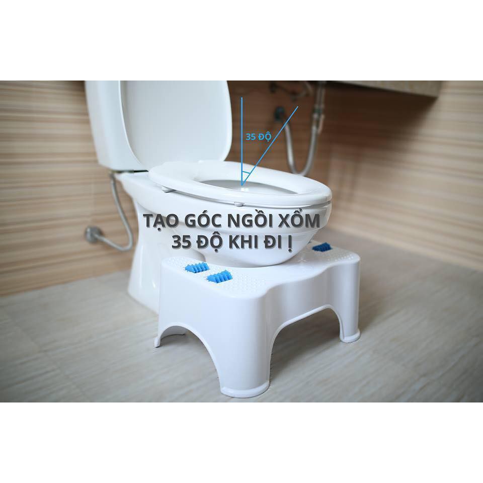 ⚡Chính hãng⚡ Ghế Tõm Tõm - kê chân toilet - chống táo bón