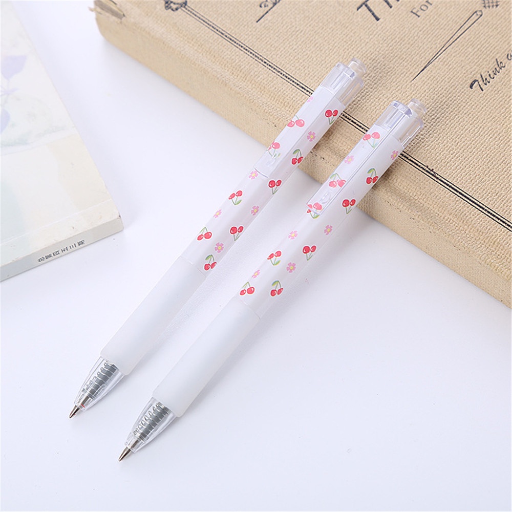 Set 3 bút bi ngòi 0.5mm họa tiết quả cherry dễ thương sáng tạo