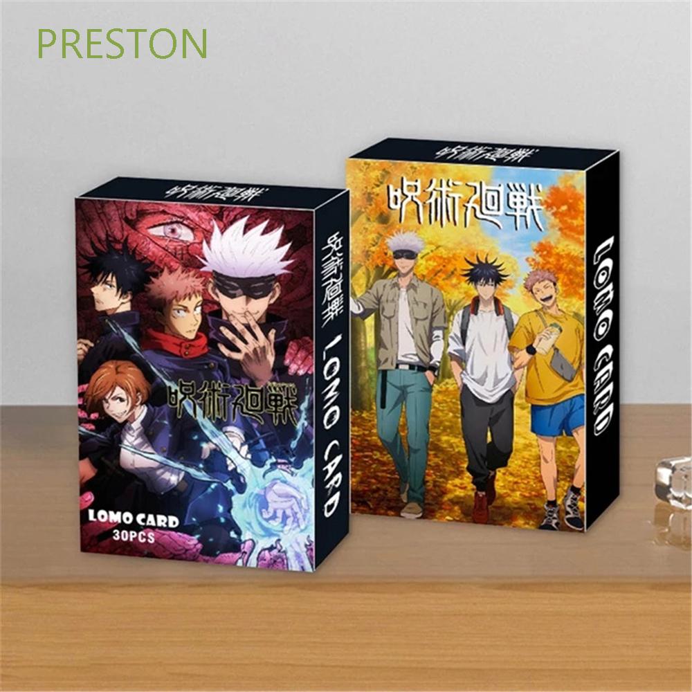 Set 30 tấm bưu thiếp họa tiết nhân vật Jujutsu Kaisen độc đáo chất lượng cao
