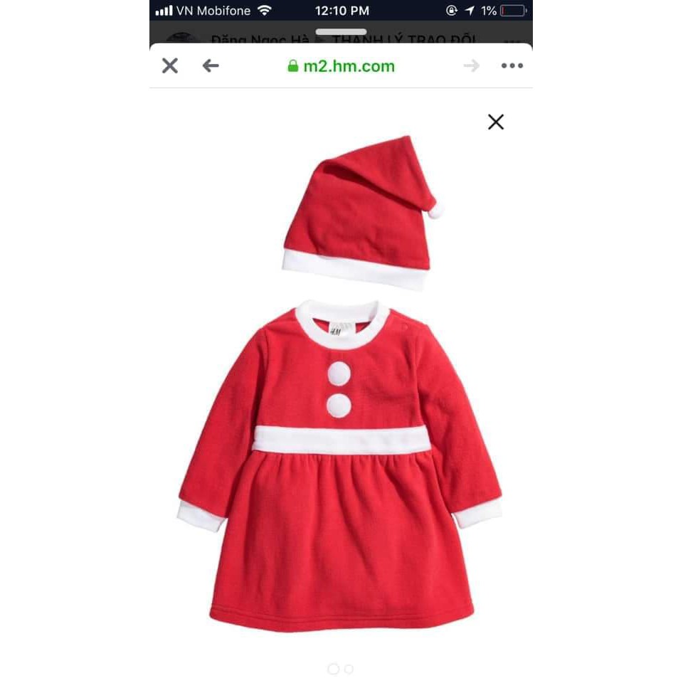 Bộ Noel em bé H&M