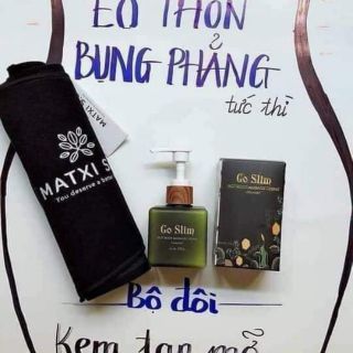 Kem tan mỡ goslim tặng kèm đai nịt bụng chính hãng công ty matxi SG