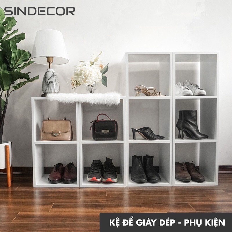 Kệ đa năng kệ gỗ tổ ong kệ sách gỗ nhiều tầng lắp ghép tiện dụng Sindecor