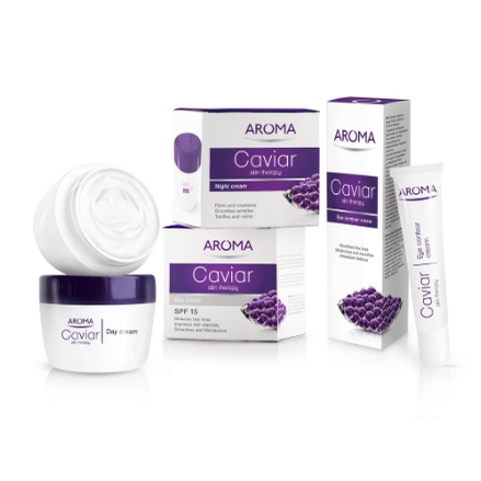 Kem dưỡng da ban đêm AROMA chiết suất trứng cá Caviar cho làn da mịn màng tươi sáng 50ml