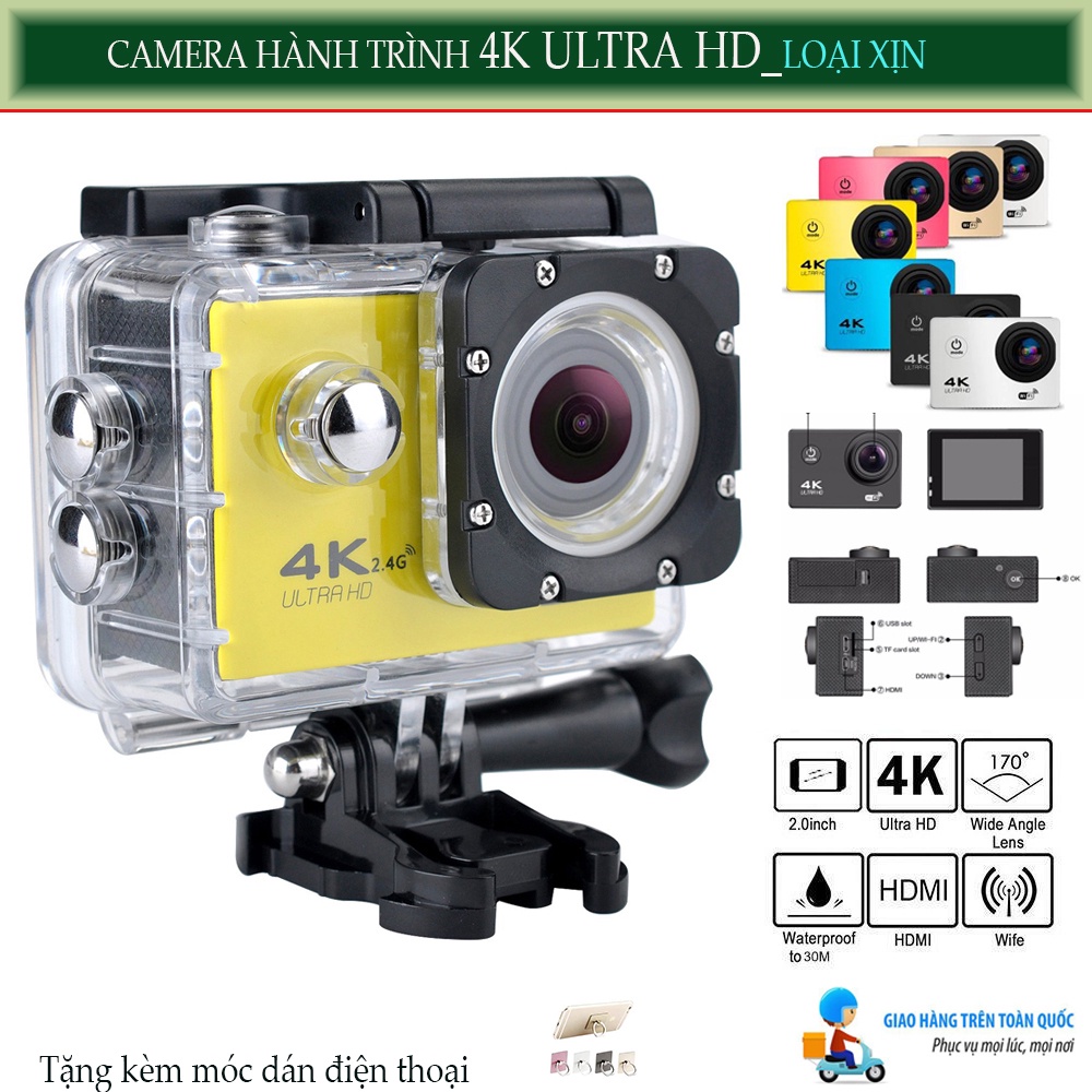 Camera Hành Trình Sports 4K Ultra Hd Wifi,Độ Phân Giải 1080P Full HD .Chống Rung Lắc,Chống Nước | BigBuy360 - bigbuy360.vn