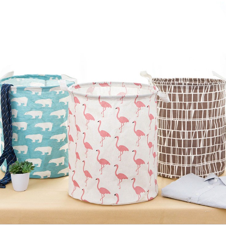 Túi đựng đồ lớn họa tiết xinh gấp gọn tiện dụng (hàng vải bố đẹp)