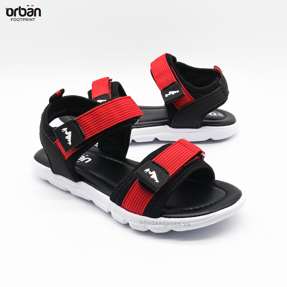 Dép sandal cao cấp cho bé urban sd2104 full màu đỏđenhồng