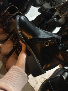 Boot nữ da hai khoá