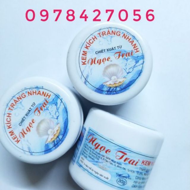 Kem kích trắng nhanh ngọc traii 30g