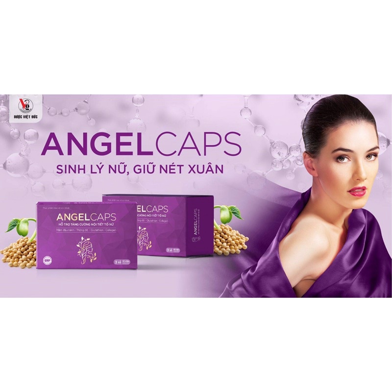 Hỗ trợ tăng cường nội tiết tố nữ ANGEL-CAPS ( 3vỉ*10viên)