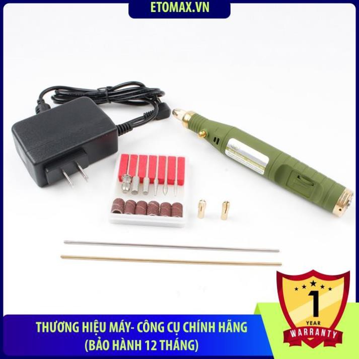 Máy khoan mài mini cao cấp WL-800, Kèm phụ kiện khoan, mài, khắc đánh bóng
