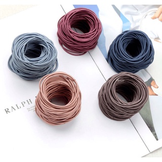 100 Dây Cột Tóc Hàn Quốc Kèm Túi Zip
