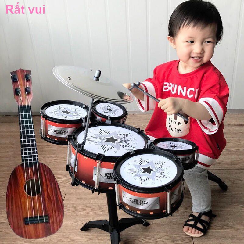 Trống, đồ chơi trẻ em và người mới bắt đầu tập trống jazz Mô phỏng nhạc cụ gõ + guitar