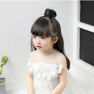 Tóc giả búi kẹp☺FREESHIP☺ Tóc giả búi rối mini cho bé