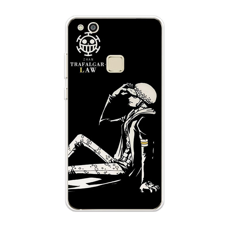 Ốp lưng TPU mềm Huawei P8 P9 P10 Lite One Piece Black hoa văn