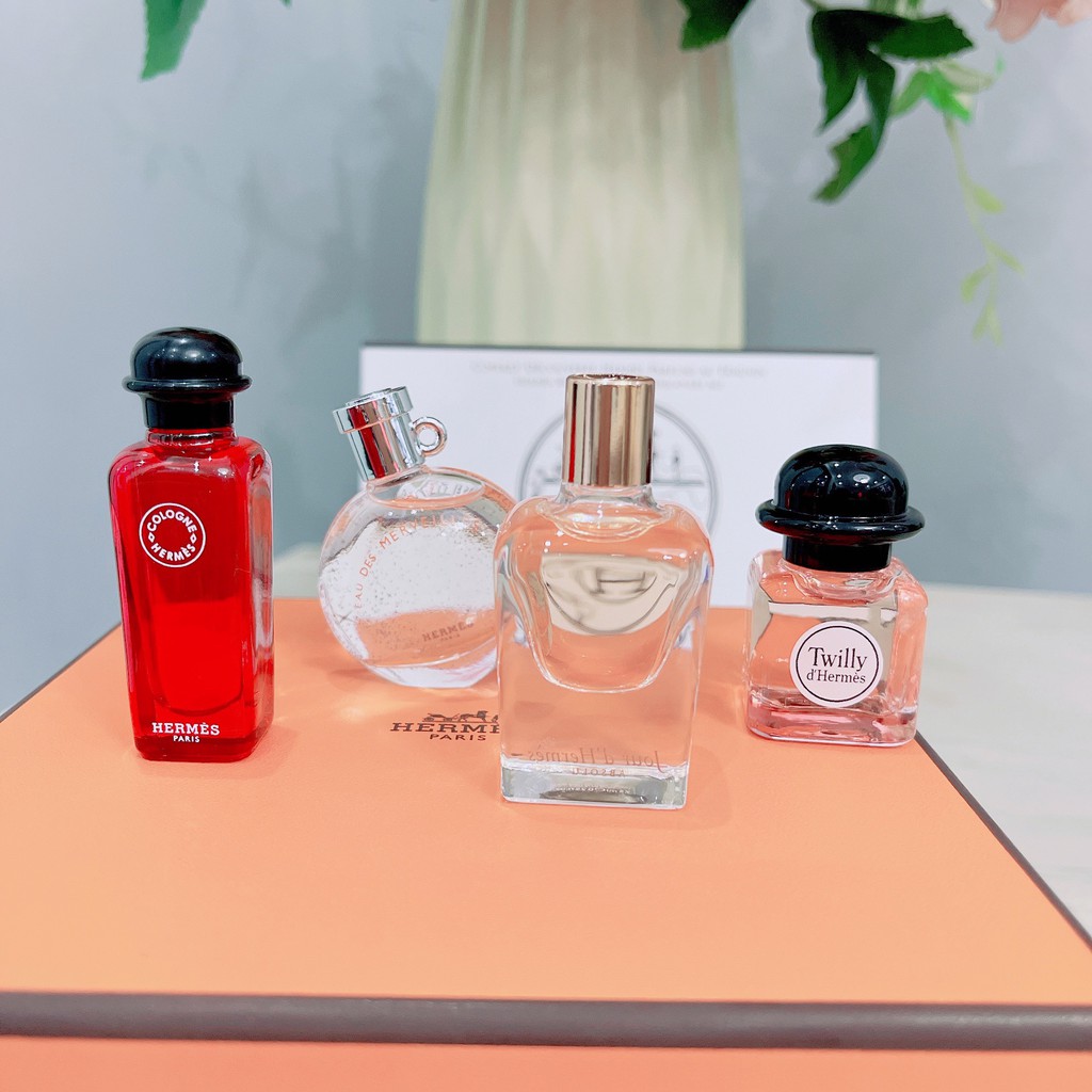 Set nước hoa Hermes 4 chai ( 4x7.5ml ) Full Seal ⚜️Hàng Authentic⚜️ | Thế Giới Skin Care