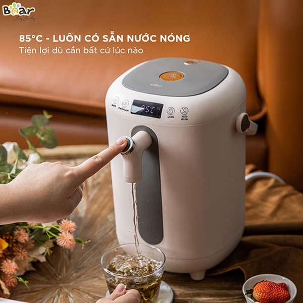 Bình thủy điện thông minh Bear KE-B30V1 dung tích 3 lít, bảo hành 18 tháng